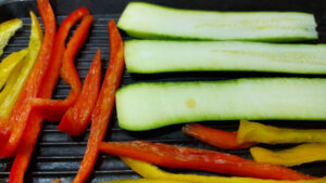 zucchine e peperoni crudi