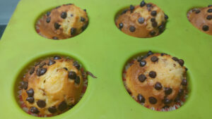 muffin arancia e cioccolato cotti