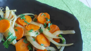 finocchi e carote in padella
